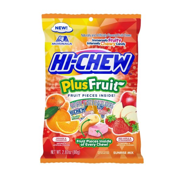 Hi Chew Bags Plus Fruit 6ct